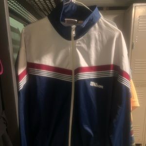Vintage Men’s Wilson Tennis Track Jacket XL